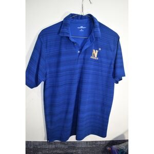 Navy Midshipmen Polo Shirt Mens M Blue Naval Academy NCAA
